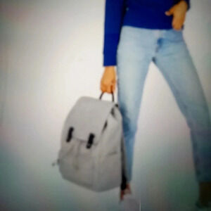 Everlane the twill snap backpack Grey School College Casual Womens